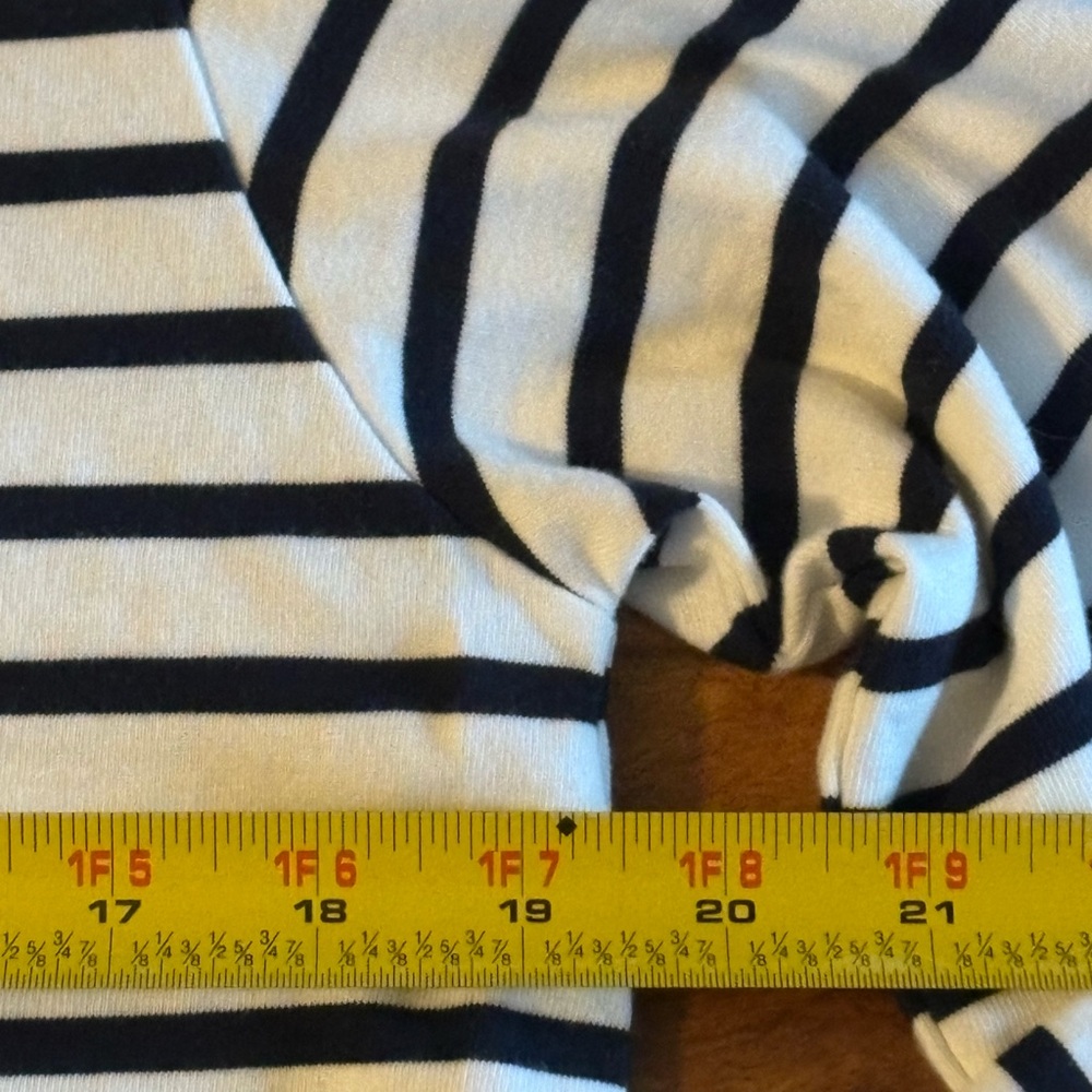 Batela Spain Women’s Navy & White Nautical Striped Long Sleeve Tee Shirt 42 M 10 - Picture 14 of 15